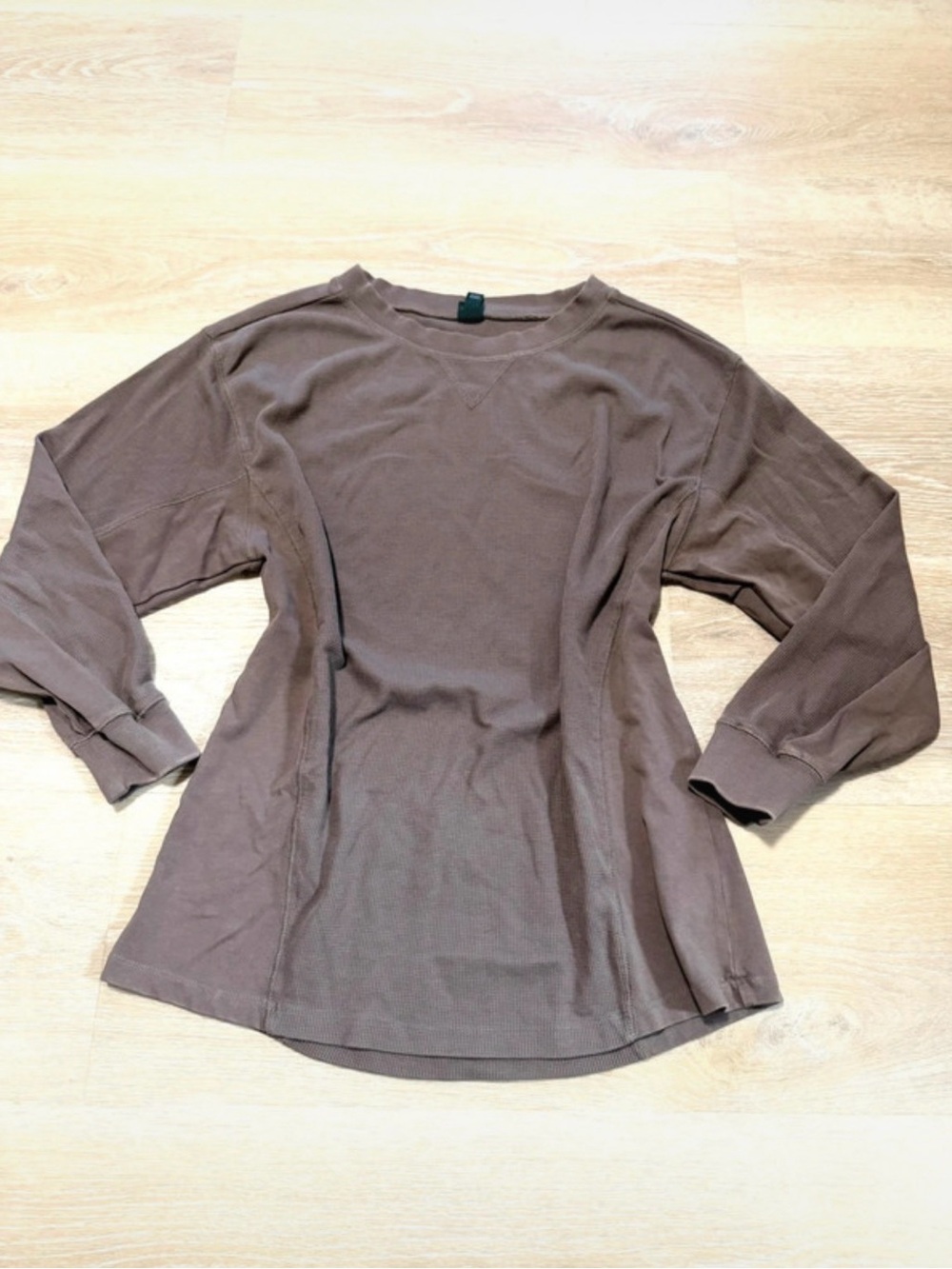 wild fable Brown Crewneck Long-Sleeve Top 278